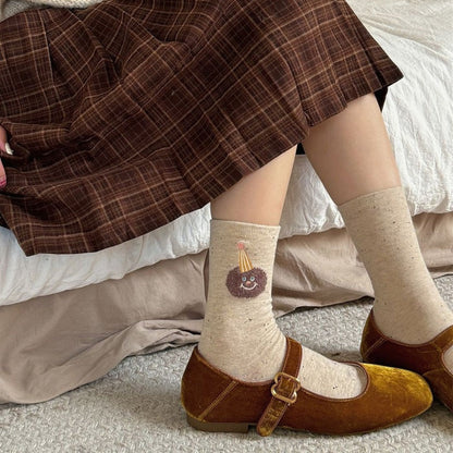 Rufia - Cartoon Bear Birthday Socks