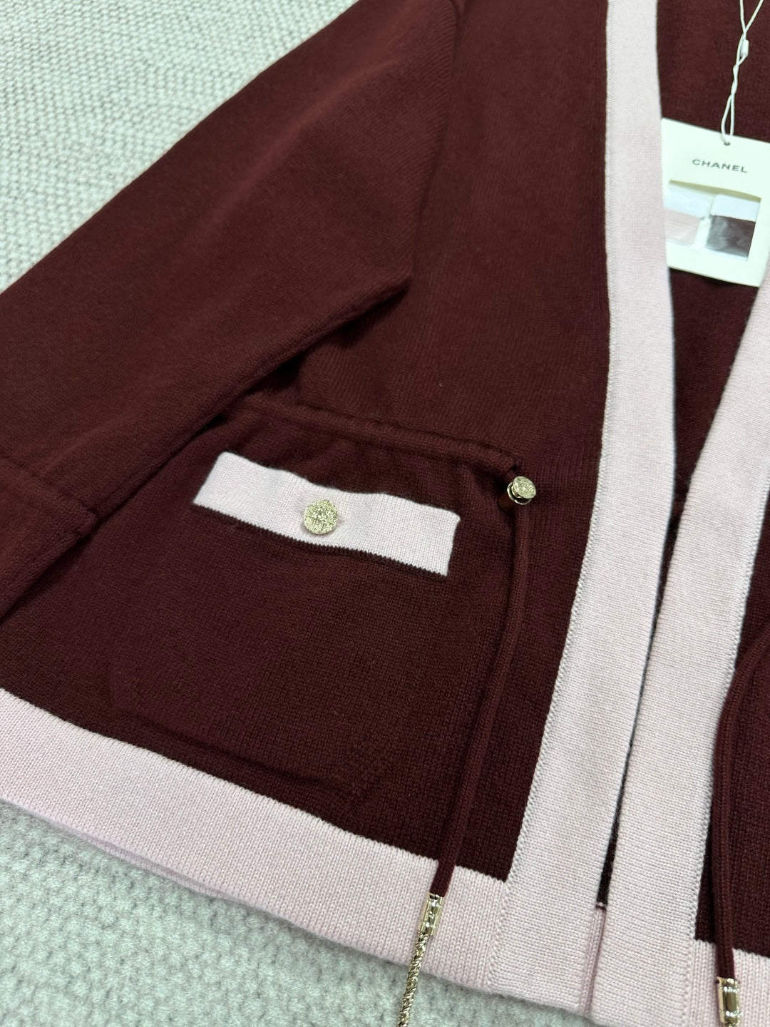 CC 25 Cardigan Red Cashmere