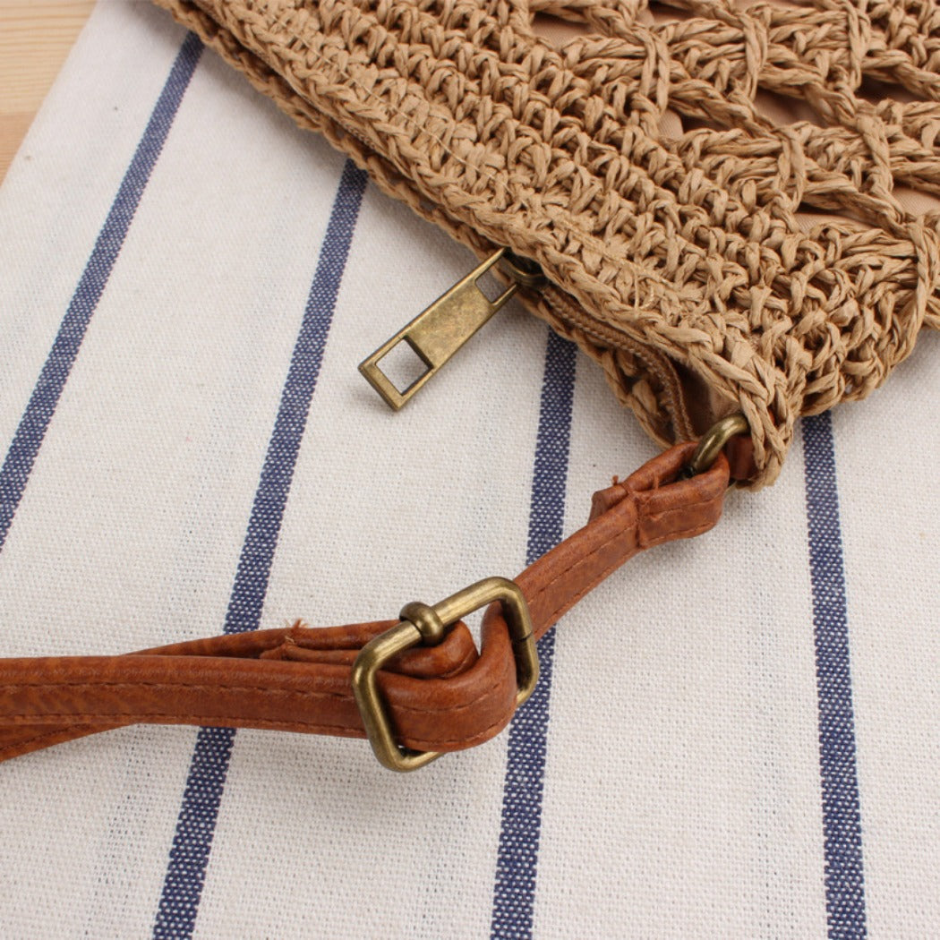 Cosbai - Roomy Crochet Crossbody Bag - Classic &amp; Chic