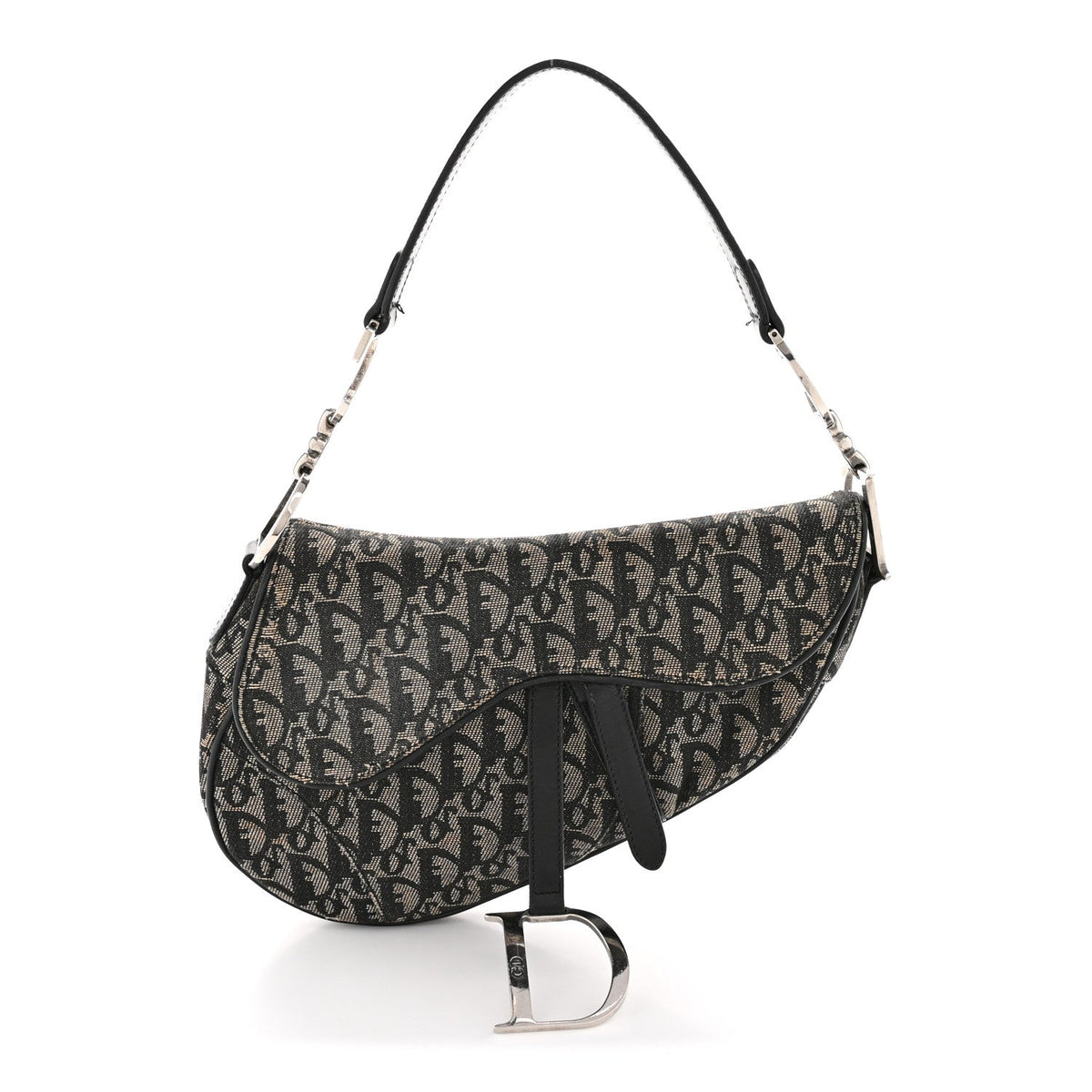 Monogram Saddle Bag Black
