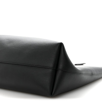 Calfskin Large Shopping Tote Black