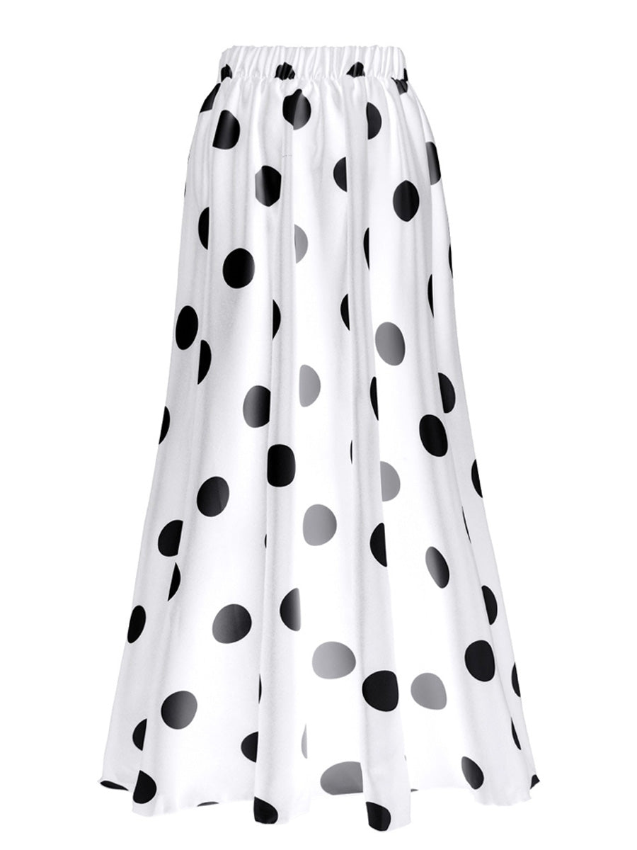 Jade Polka Dot Swimsuit Set