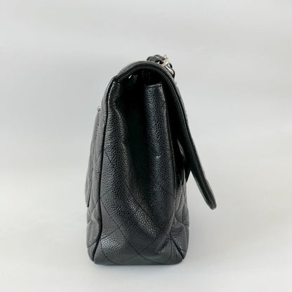 Chanel Black Caviar Single Flap Bag