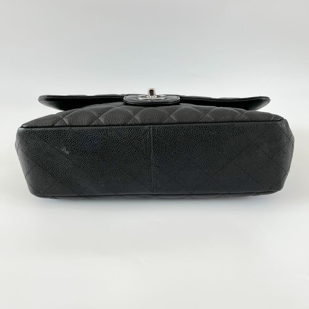 Chanel Black Caviar Single Flap Bag