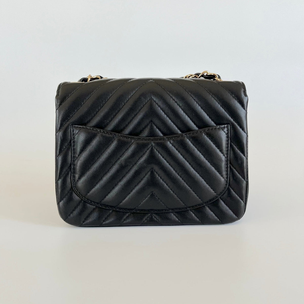 Chanel Mini Chevron Classic Caviar Flap Bag
