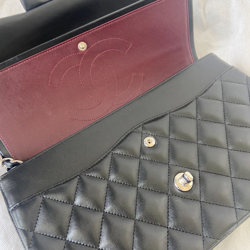Chanel Classic Quilted  Black Jumbo Flap Bag