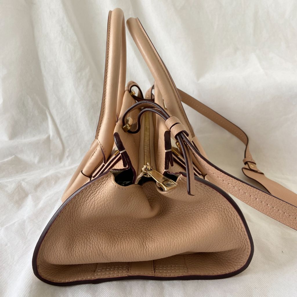 Chloe Everston Satchel Leather Tan Bag