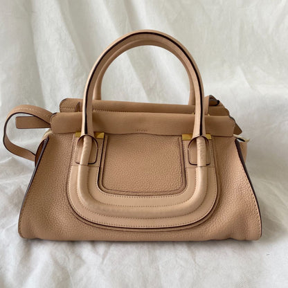 Chloe Everston Satchel Leather Tan Bag