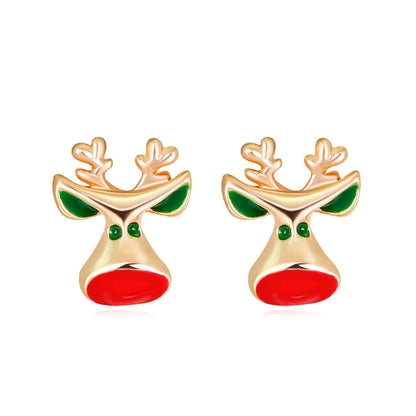 Christmas Alloy Cartoon Style Bell Earrings