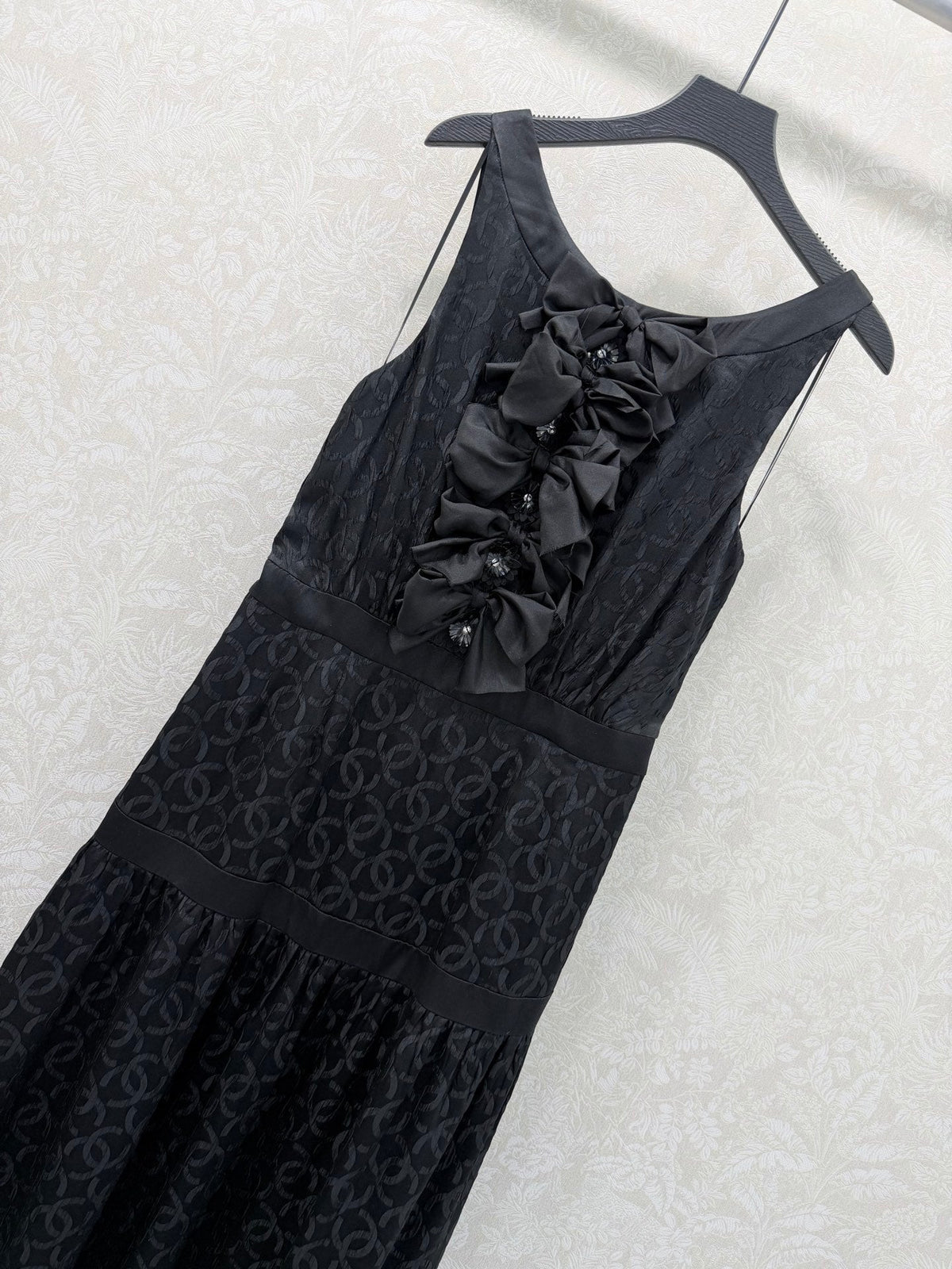 CC Vest Dress Jacquard Silk 353057