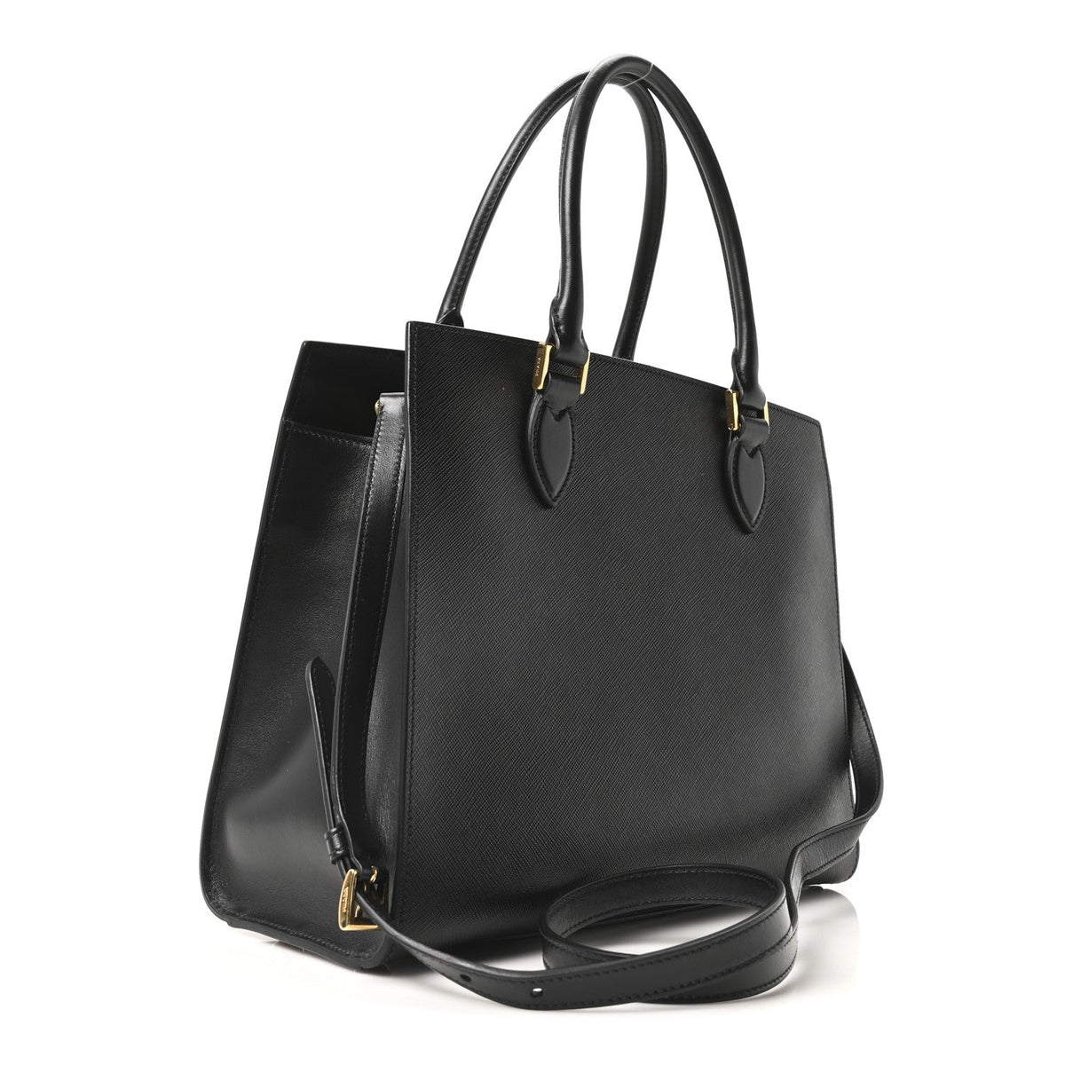 Saffiano Soft Calfskin Tote Black