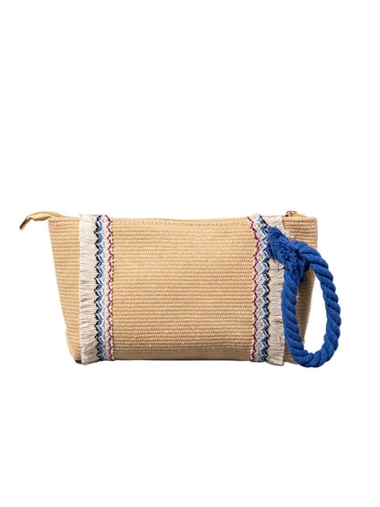 Cosbai - Brown Minimalist Woven Clutch Bag - Boho &amp; Chic