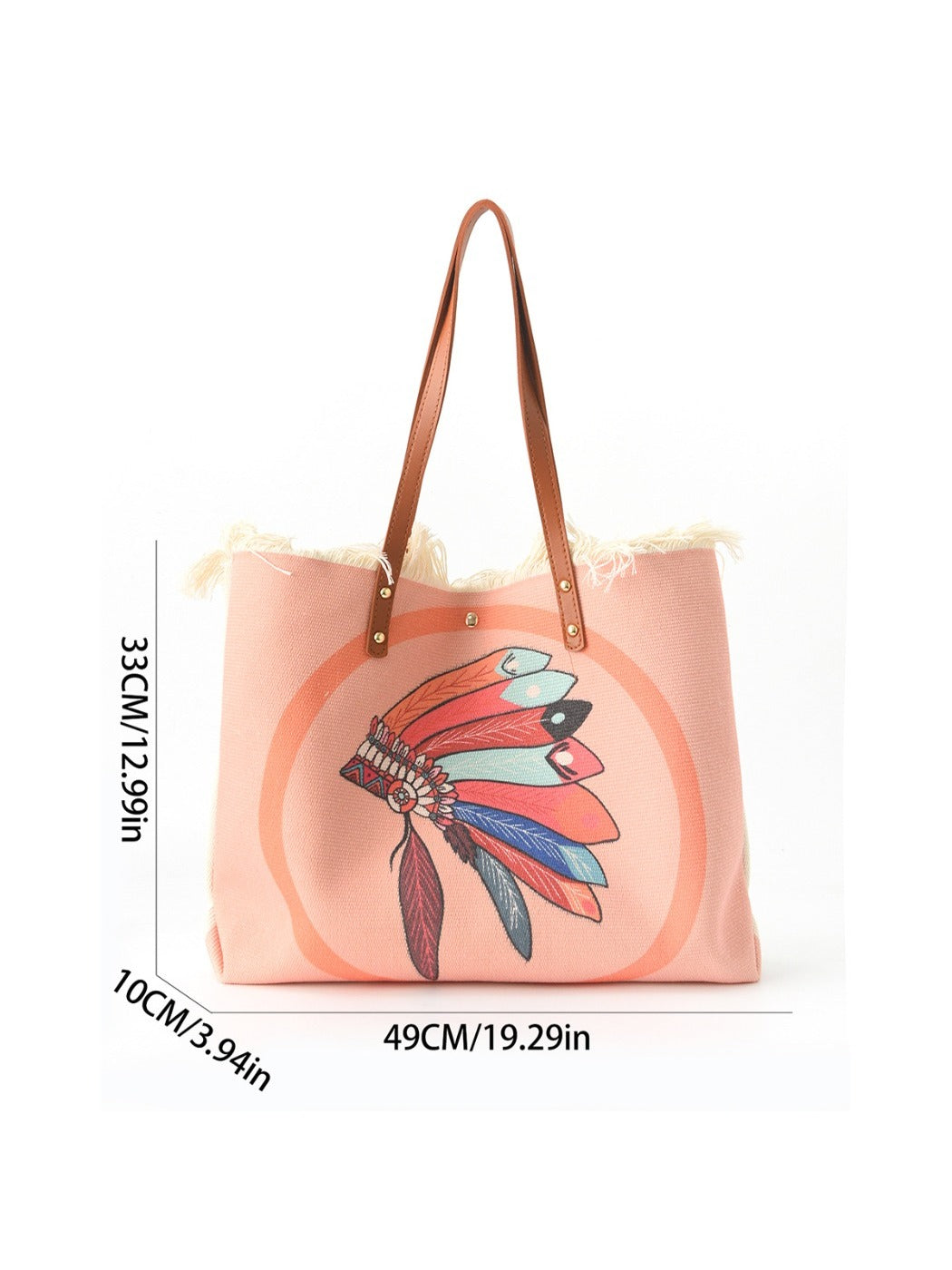 Cosbai - Boho Embroidered Large-Capacity Shoulder Bag