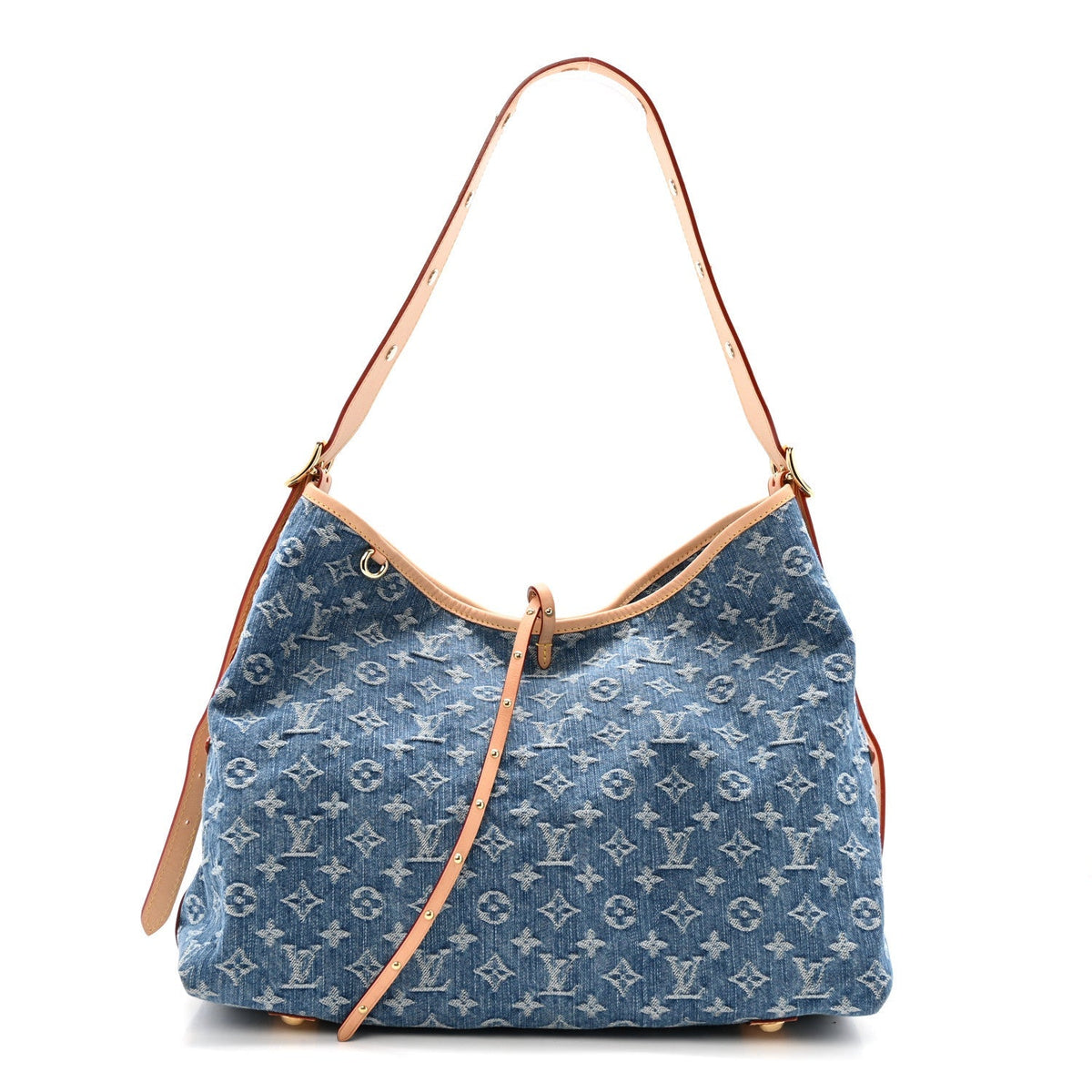 Monogram Denim CarryAll MM Blue