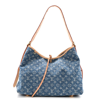 Monogram Denim CarryAll MM Blue