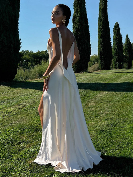 Audrey Backless Maxi Dress