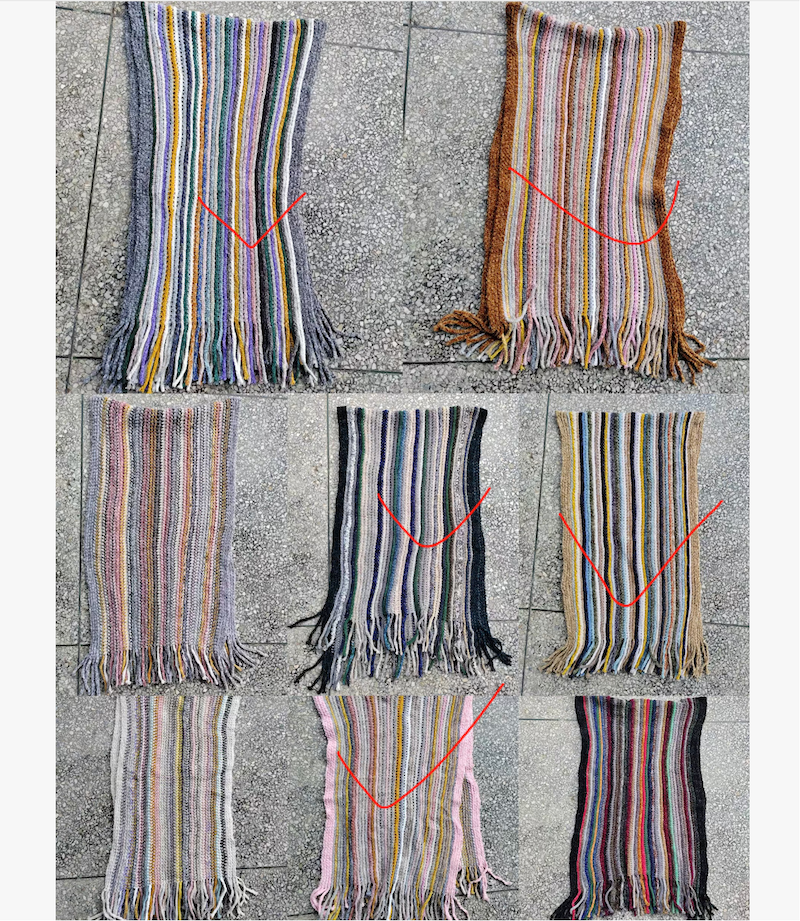 Scarvii – Colorstripe Knit Fringe Scarf