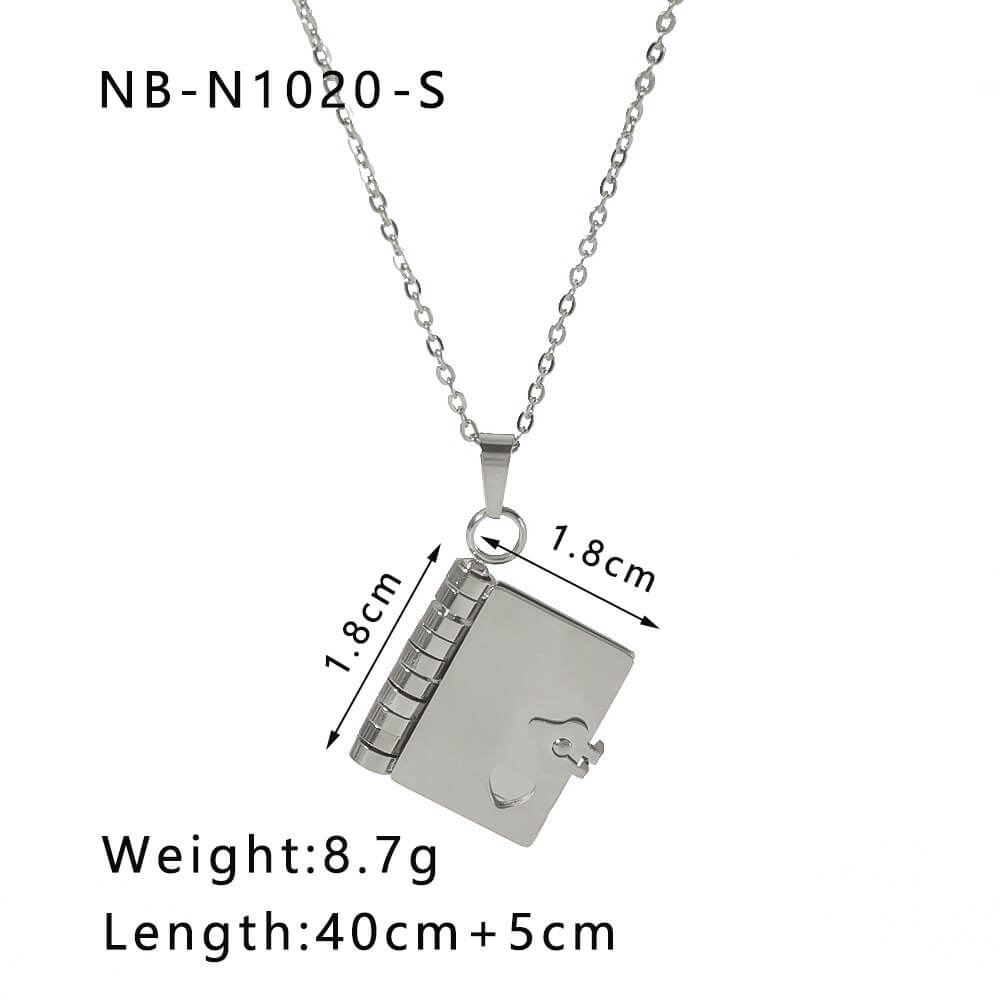 Simple Zircon Pendant Chain Necklace