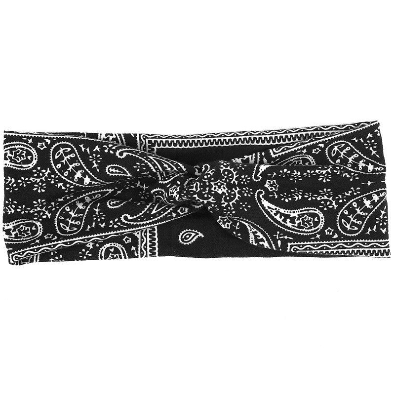 Printed Knot Elastic Headband