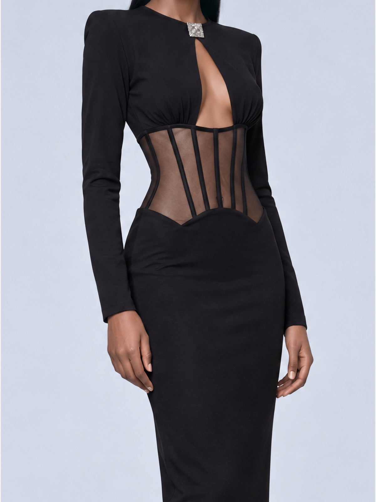 Abigail Sculpted Cutout Maxi Dress