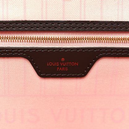 Damier Ebene Neo Neverfull MM Rose Ballerine