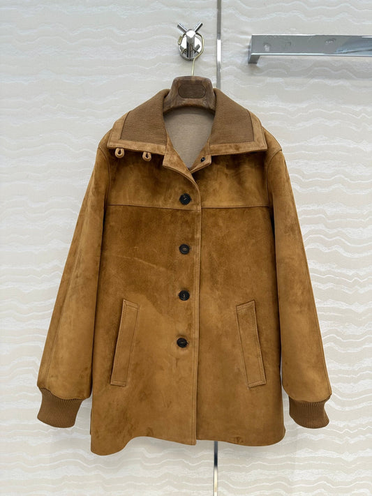 LP 25 Jacket Camel Suede Fabric 314020