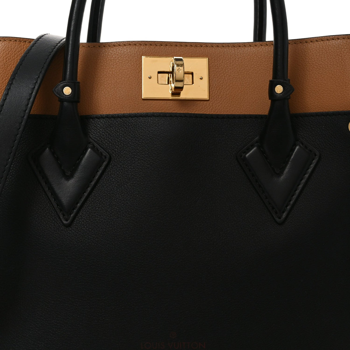 Calfskin Monogram On My Side MM Black