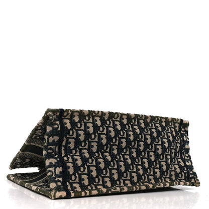 Oblique Medium Book Tote Blue Multicolor