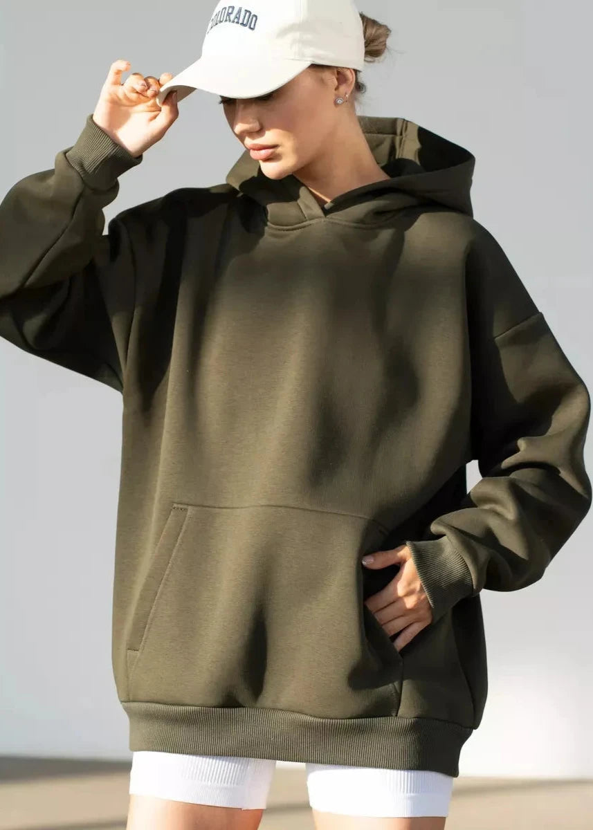 Long Sleeved Hooded Sweatshirt Soft Breathable Fabric