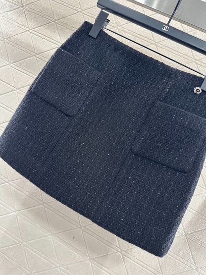 CHANEL 25S TWEED MINI SKIRT 303
