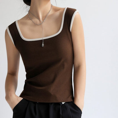 The Little Knitted Camisole With V Neck