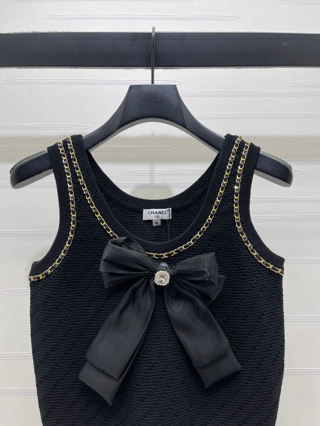 CC 26 Spring/Summer Top Black Wool Yarn 343439