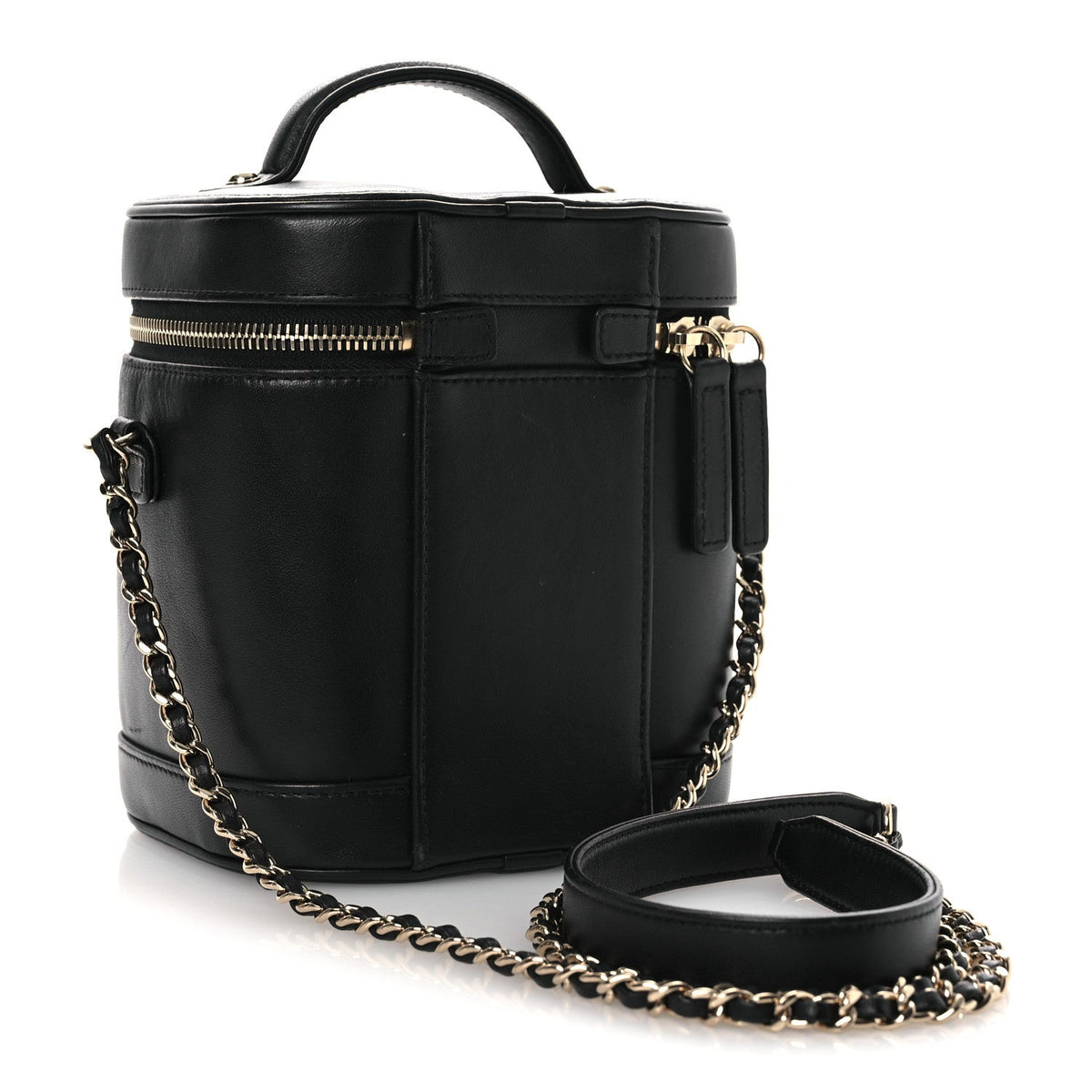 Lambskin Timeless Vanity Cosmetic Case Black