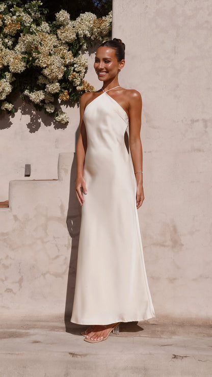 Chiara Maxi Dress - Champagne