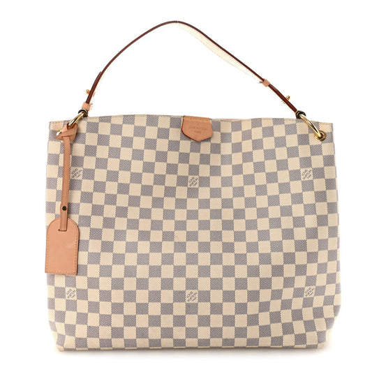 Damier Azur Graceful MM Rose Ballerine