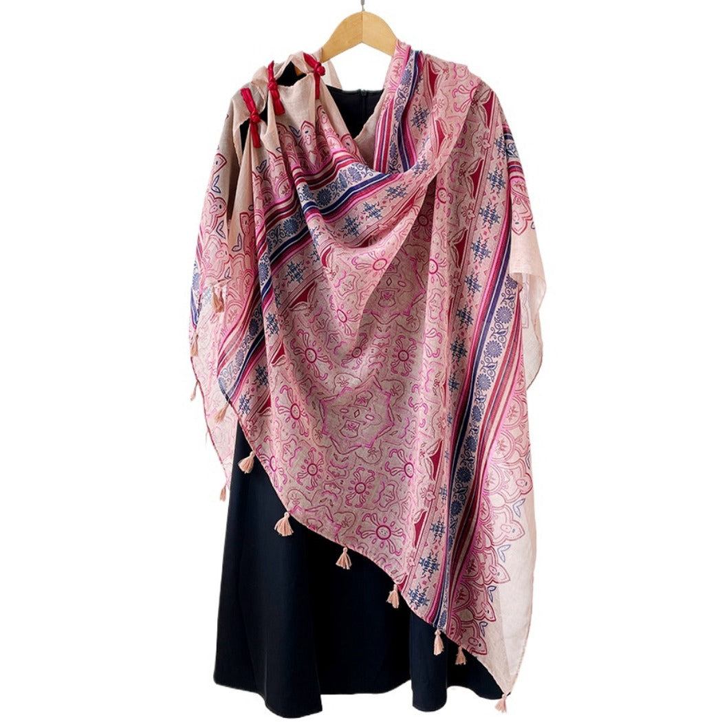 Scarvii - Boho Summer Shawl Scarf With Fringe - 6 Patterns