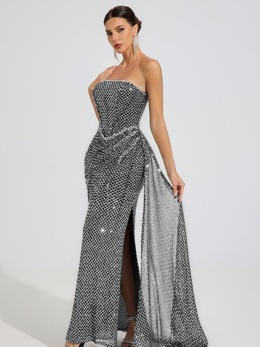 Johanna Argent Strapless Maxi Dress