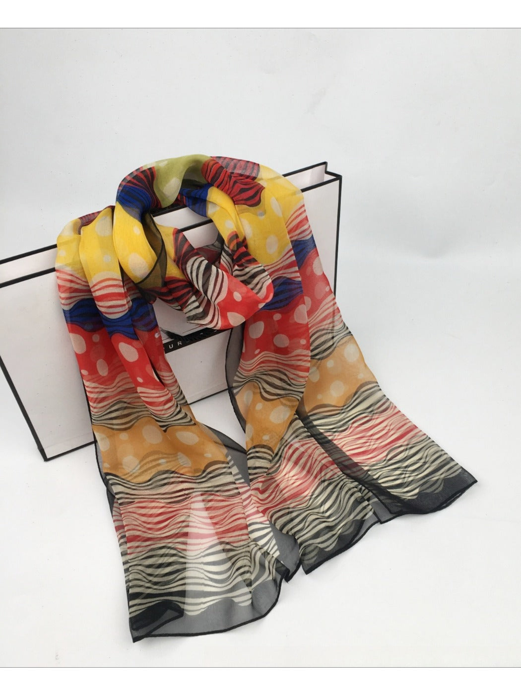 Scarvii - Lightweight Scarf with Polka Dot Patterns - Versatile &amp; All-Season