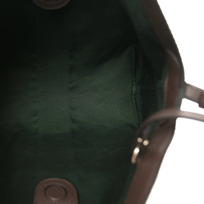 Monogram Web Small Giglio Tote Beige Dark Brown