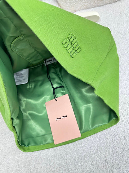 Miumiu 2026 Skirt Green Cotton