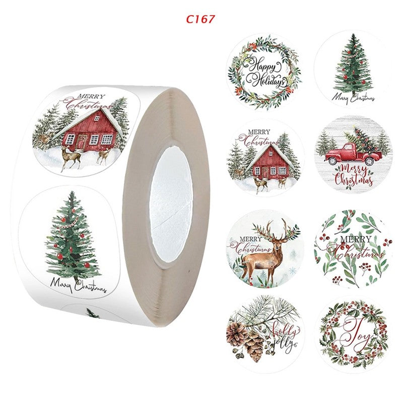 Cartoon Animal Sticker Labels DIY Holiday Decoration