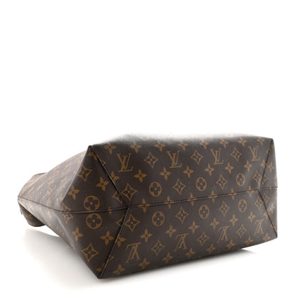 Monogram Flower Hobo Black