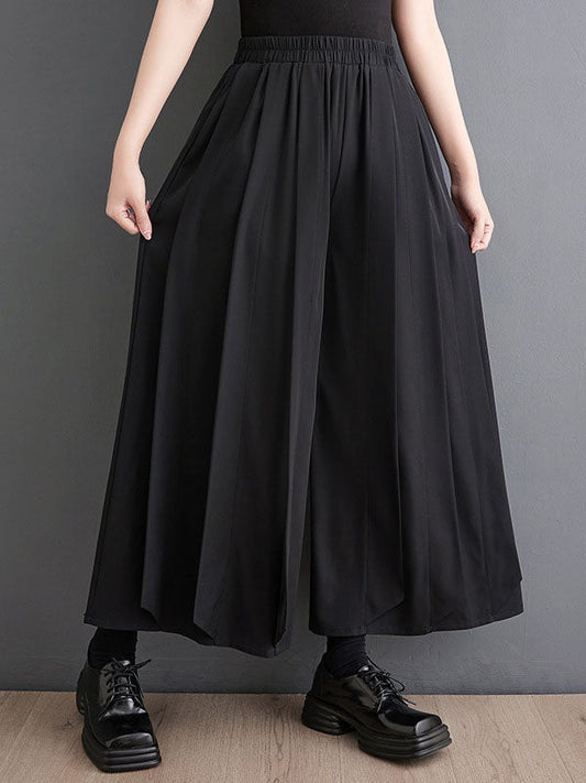 Loose Ninth Pants Pleated Casual Pants Bottoms