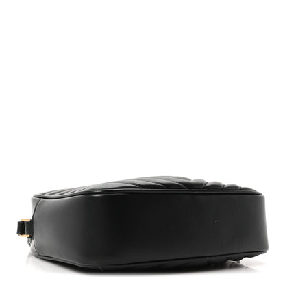 Calfskin Matelasse Monogram Lou Camera Bag Black