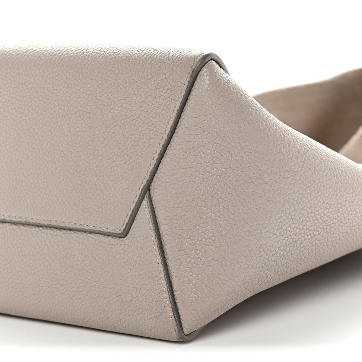 Soft Grained Calfskin Small Sangle Bucket Bag Light Taupe