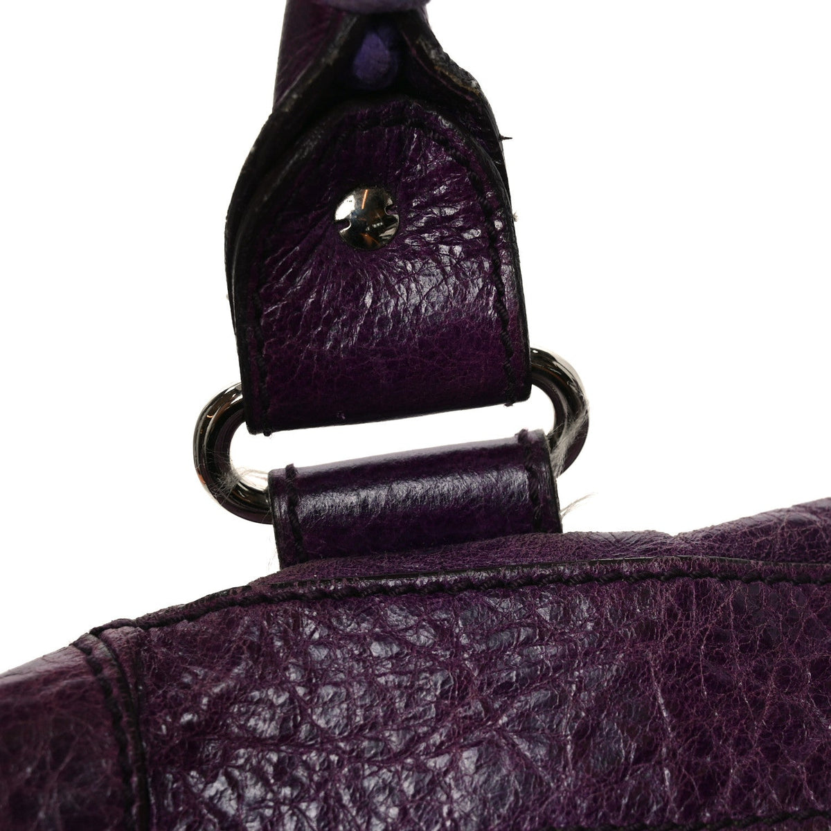 Agneau Giant 21 Silver Hardware Work Raisin
