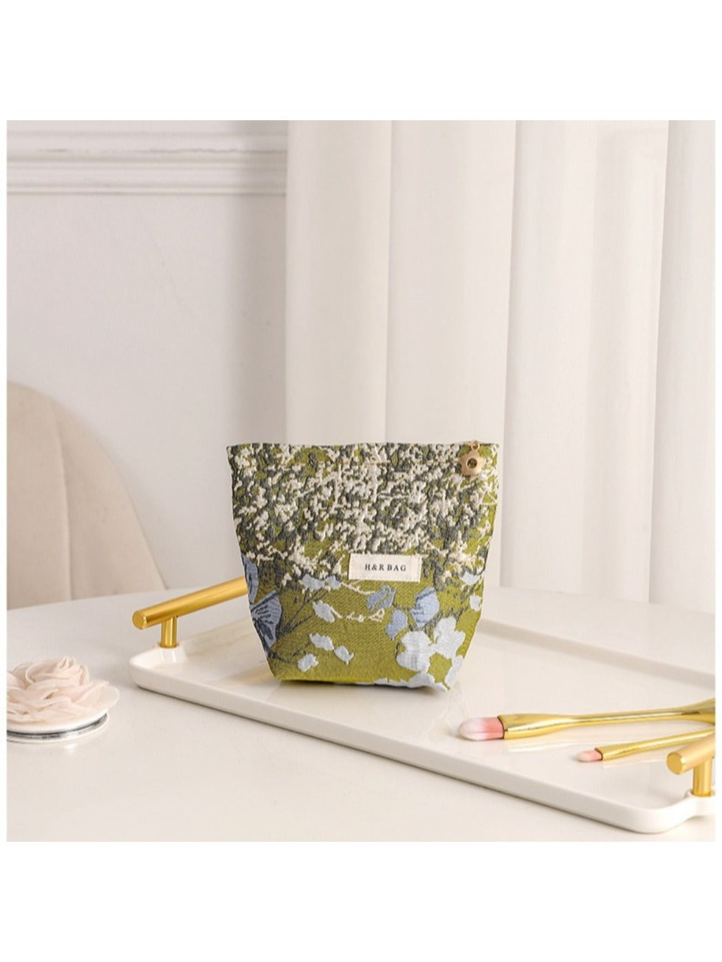 Cosbai - Small Coin Purse with Floral Prints