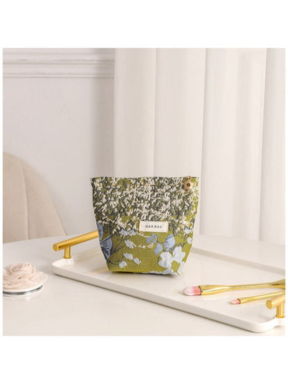 Cosbai - Small Coin Purse with Floral Prints