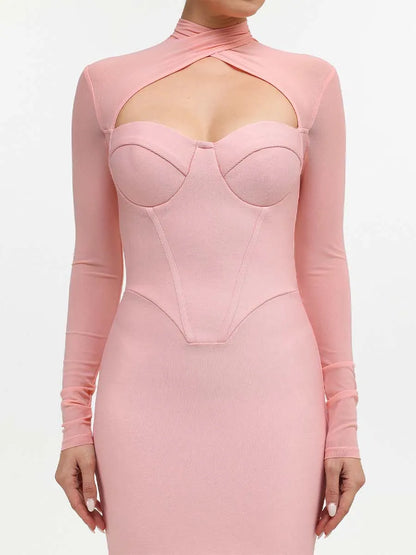 Octavia Romantic Bandage Midi Dress