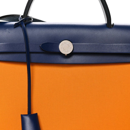 Military Toile Vache Hunter Verso Herbag Zip Retourne 31 PM Jaune Or Bleu Outremer Bleu Saphir